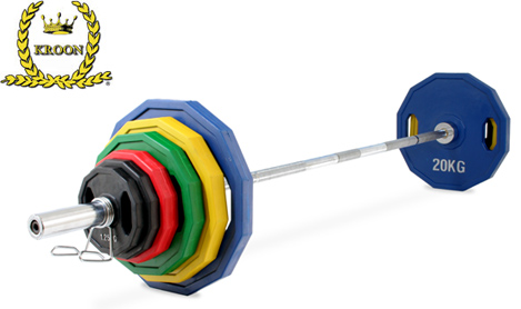 Kroon OP-140 Pro Rubber Coated Olympic Plate Set